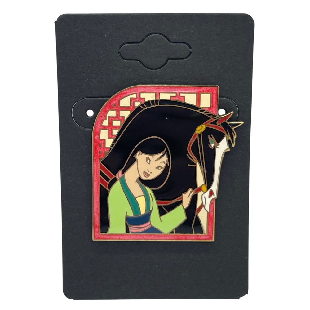 Disney Pin 2004 Mulan and Khan Horse Enamel Trading Pin Official Disney
